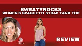 SWEATYROCKS Spaghetti Strap Cami Tank Top Review