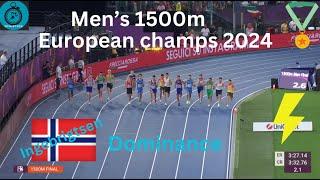 Ingebrigtsen jogs to 1500m Gold at the 2024 European Championships!!