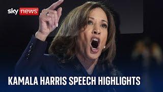 'We are not going back' - Highlights from Kamala Harris's DNC speech | US Election 2024