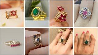 Modern gold rings for women // gold rings // rings for women