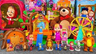 95 Minutes of Satisfying ASMR Unboxing | Adorable Masha and The Bear Tree House & Playground Set