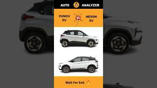 Tata Punch EV  Vs Tata Nexon EV  | Amazing Comparison & Review  | #shorts