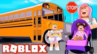 Bloxburg Big Sister Routine - Goldie School, Baby Bloxy & Titi Games