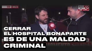 Grabois en el Hospital Bonaparte: "No se puede decir 'AFUERA' y TIRAR a los pacientes psicóticos"