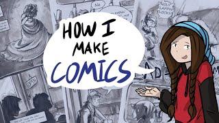 How to make Comics/Webcomics from script to publish! | My comic creation process