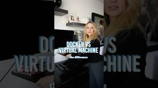 What is the difference between Docker and Virtual Machines?! #coding #tech #techfacts