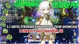 I Finally Got Nahida C6 - 5.1 Abyss Strongest Nahida DPS Team Showcase