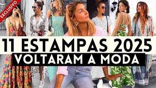 ESTAMPAS 2025 -150 LOOKS COM 11 ESTAMPAS QUE ESTÃO NA MODA PRIMAVERA VERÃO 2024 - 2025| Maga Moda