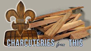 A Fleur-de-lis Charcuterie from Scrap Wood