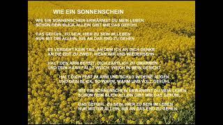 Lied: WIE EIN SONNENSCHEIN