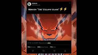 "Minato's Epic Sacrifice: The Blinding Yellow Flash Saves the Village!"#minato #anime # Obito #viral