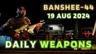 Two mediocre weapons today - Banshee-44 Destiny 2 Gunsmith Official Weapon Inventory