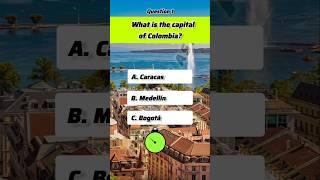 what is the capital of colombia? #shorts #ytshorts #yt #gk