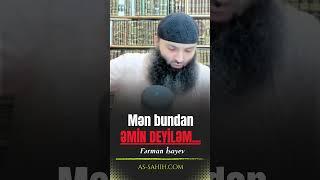 Mən bundan əmin deyiləm... | Fərman İsayev