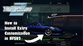 TUTORIAL: How to Install Extra Customization in NFSU2 | New Customization Mod in NFSU2 | carXverse