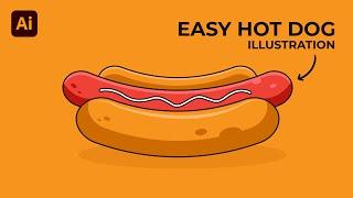 Adobe Illustrator Tutorial: Create a Vector Hot Dog from Sketch | Hiru Designs