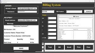 3.Build a Retail Billing System using Python Tkinter GUI [ Step By Step Tutorial ]