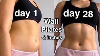 WALL PILATES WORKOUT FOR BEGINNERS | 28 Day Wall Pilates Challenge / Day 1 & 21