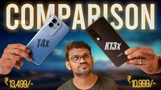 OPPO K13x 5G vs Vivo T4x 5G Comparison  Best Phone Under 15000