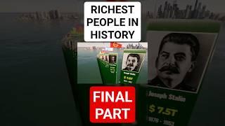  ALL TIME RICHEST PEOPLE #stalin #putin #genghiskhan #akbari #billionaire #data #comparison #rich