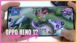 Oppo Reno 12 Mobile Legends Gaming test  MLBB | Dimensity 7300 Energy, 120Hz Display