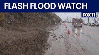 Flash flood watch in Los Angeles ahead of more rain