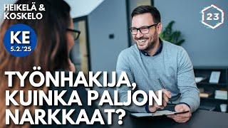 Työnhakija, kuinka paljon narkkaat? | Heikelä & Koskelo 23 minuuttia | 1083