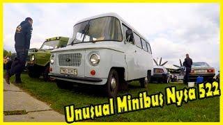 Polish Minibus Nysa 522 Documentary 2018. Unusual Minibus 2018. Old Cars Show