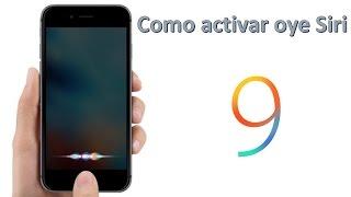 Activar oye siri