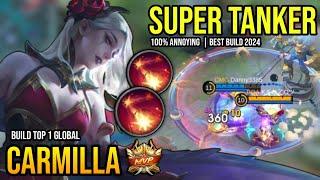 CARMILLA BEST BUILD 2024 | BUILD TOP GLOBAL CARMILLA GAMEPLAY | MOBILE LEGENDS