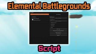 Elemental Battlegrounds Script - (Autofarm Lvl, Auto Shard Farm, Auto Diamond farm)