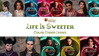 Cast of Descendants the Rise of Red - Life Is Sweeter (Color Coded Lyrics)