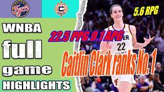 Indiana Fever vs Connecticut Sun Full Game Highlights | CC Unstoppable 20+ PTS, 15+ AST & 5+ REB 