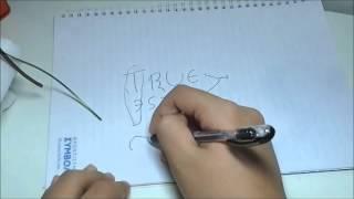 TRUE/FALSE AMBIGRAM (GREEK & ENGLISH HOW-TO VERSION)