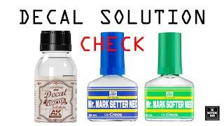 DECAL SOLUTION Check: Mr. Mark Setter & Softer & AK Decal Adapter Solution