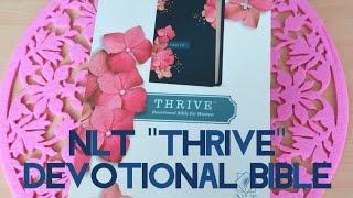 NLT Thrive Bible hardcover navy blue bible review