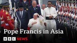 Pope Francis begins historic Asia Pacific trip | BBC News