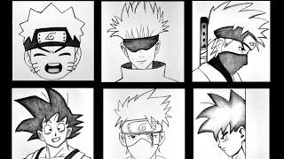 Anime drawing tutorial easy | How to draw anime characters for beginners | How to draw Naruto easy