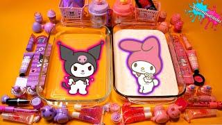 Mezclando Kuromi VS My Melody en Slime - Supermanualidades