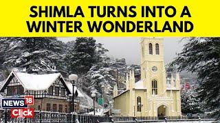 Shimla Turns Into A Winter Wonderland As Himachal Gets First Snowfall | Shimla Snowfall Video | N18V