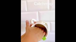 Губка скрабер для мытья посуды и кухни CATCHMOP, Корея (мягкий эффект) в виде сердца, оливковый