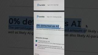 Turnitin new AI detector? Can HUMANIZE any AI text? #ai #chatgpt #tech #study #studytips
