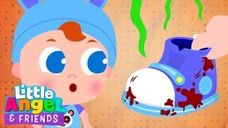 Stinky Shoes! | Good Habits Song | Little Angel And Friends Kid Songs