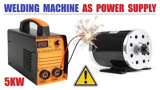 Can we use a 200 Amp Welding Machine as an SMPS DC Power Supply ?