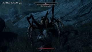 Giant Frostbite Spider Battle