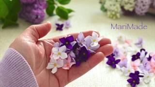 Сирень БЕЗ ШИТЬЯ! Новый способ! Lilac Flowers Ribbon DIY Tutorial