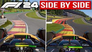 F1 24 vs F1 23 - Raw 4K Ultra Gameplay (With Sound Comparison)