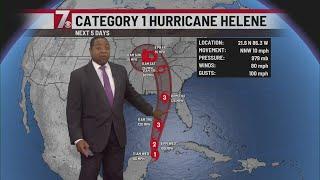 Hurricane Helene Forecast Update - Noon Wednesday