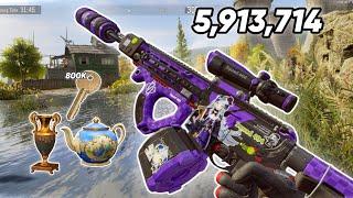 Playing with New Blue Roar H416 skin in Farm & Armory Fz | Arena breakout s7