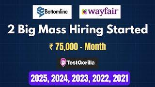 Direct Test Hiring | 2025 batch hiring | Off Campus Drive 2024 Batch | Off Campus Drive 2023 Batch